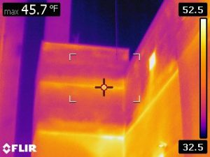 masonry shelf angle thermal image