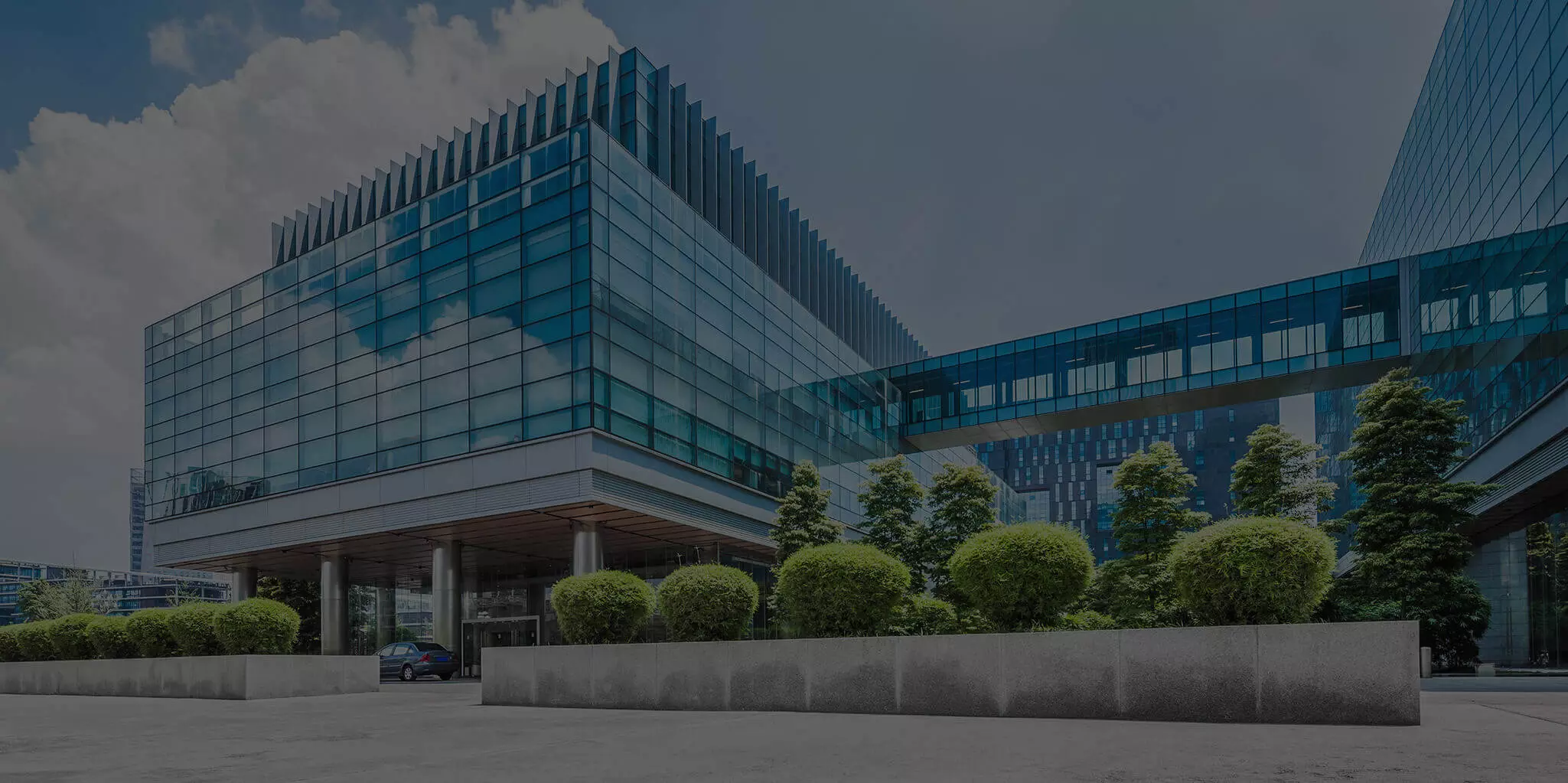 Armatherm product range image of a glass office building