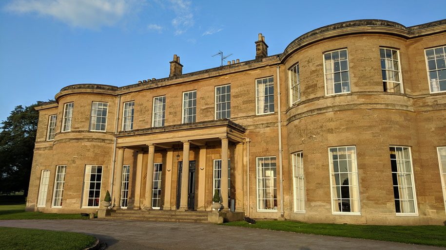 Facade of Rudding Park building with thermal solutions