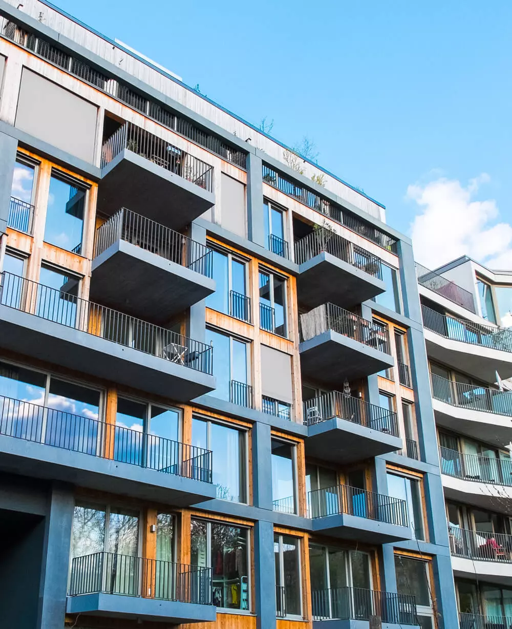 Architectural detail of a contemporary building